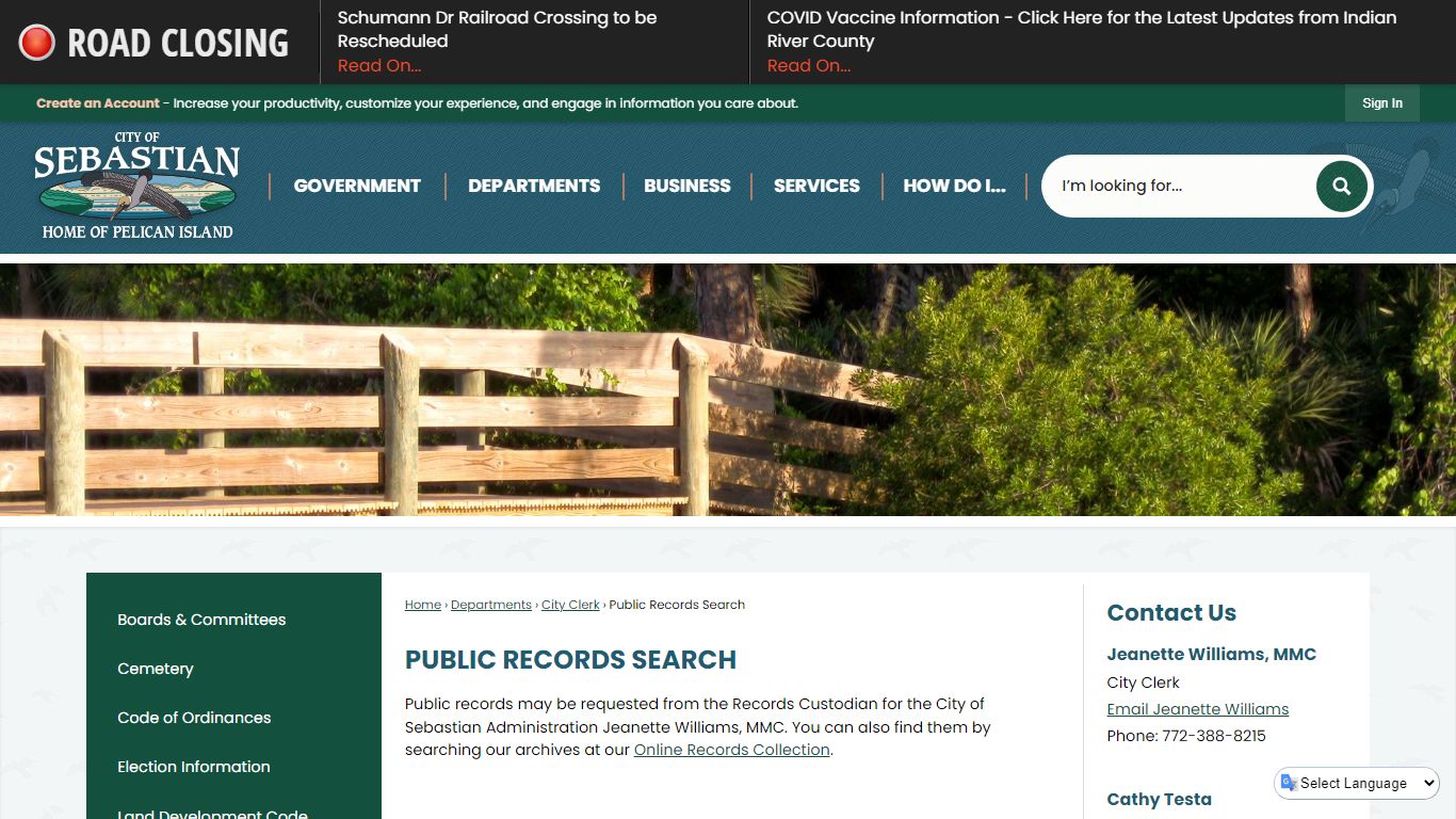 Public Records Search | Sebastian, FL